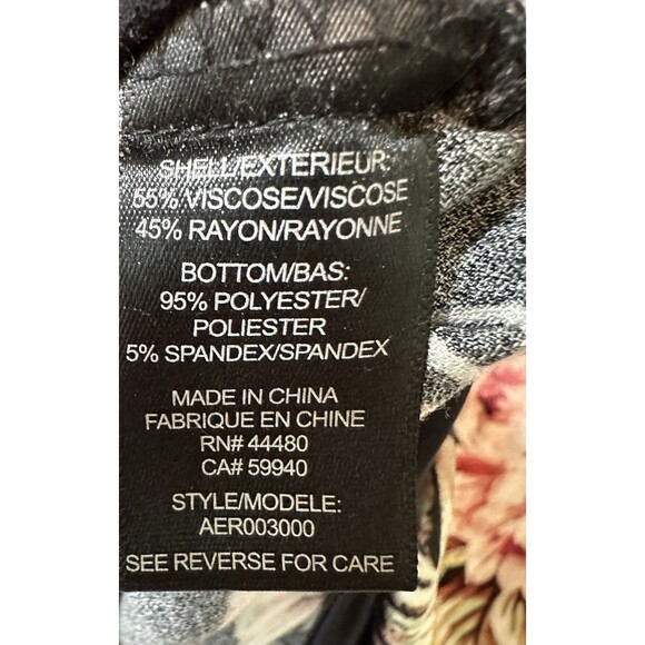 AFRM Los Angeles Long Sleeve Floral Bodysuit Small Multicolor Polyester Blend - Picture 4 of 5